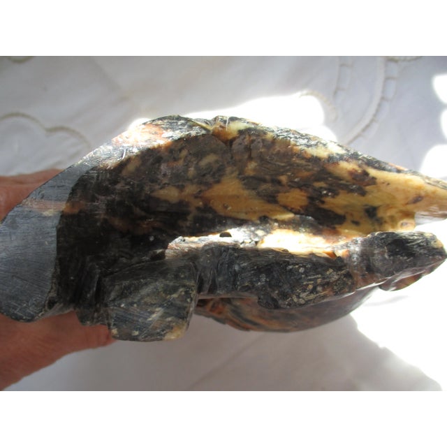 Antique Chinese Deep Carved Multi Colored Double Vase Soapstone Sculpture For Sale - Image 9 of 10