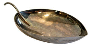 Silver-Plated Gallia Leaf Pocket Emptier by Lino Sabattini for Christofle, France, 1950s
