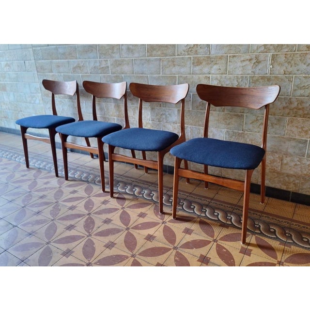 Mid-Century Danish Teak Dining Chairs from Schionning and Elgaard, 1960s, Set of 4 For Sale - Image 9 of 14
