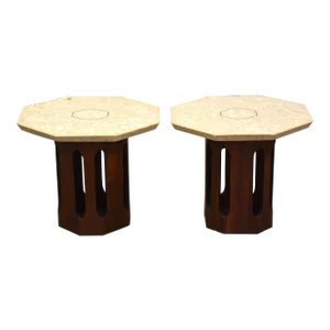 Harvey Probber Terrazzo End Tables - a Pair