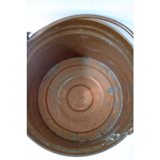Copper Large Danish Copper Bucket Plant Pot, 1960s For Sale - Image 8 of 11