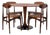 Mid-Century Modern Round Dining Table and No. 125B Chairs by Fredrik A. Kayser, 1960s, Set of 5 For Sale