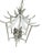 Hollywood Regency Vintage Faux Bamboo Pagoda Chandelier Light Fixture Coastal Regency Palm Beach For Sale - Image 3 of 4