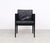 Arco Cubist Black Leather Chairs, 1980s, Set of 4 For Sale - Image 6 of 14
