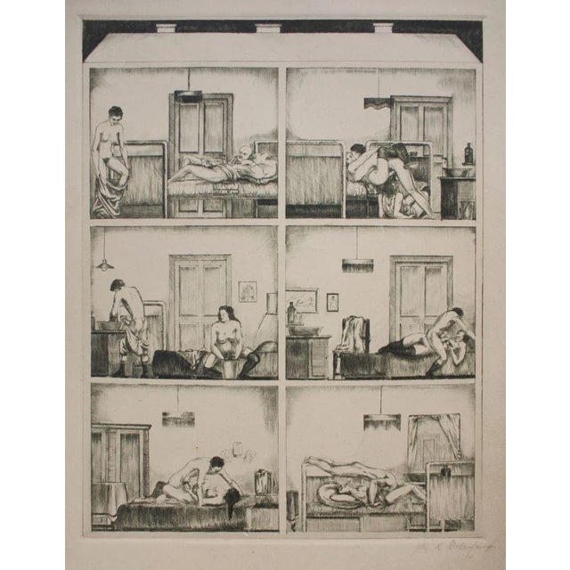 La Bible Noire - Complete Suite of Etchings by R.L. Delechamps - 1921 1921 For Sale - Image 10 of 12