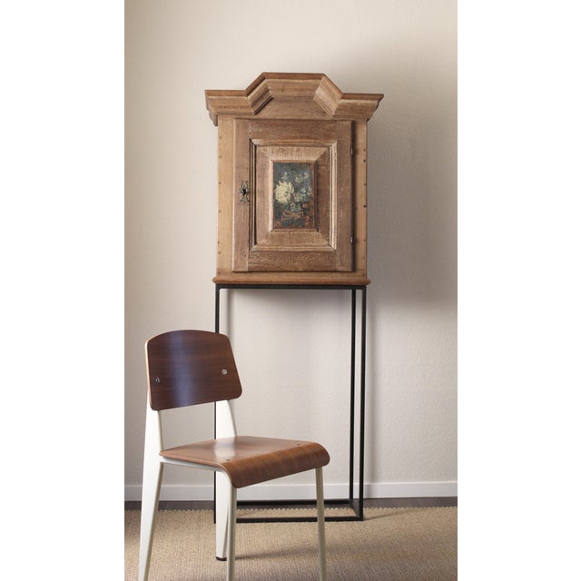 Antique Cabinet on Steel Stand, 1760 For Sale - Image 13 of 14