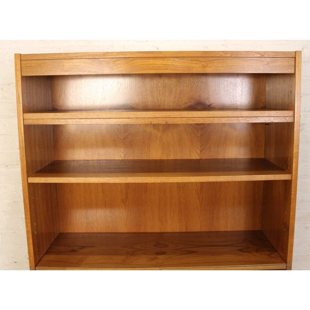 Mid-Century Teak Bookcase With Glass Display Doors For Sale - Image 14 of 14