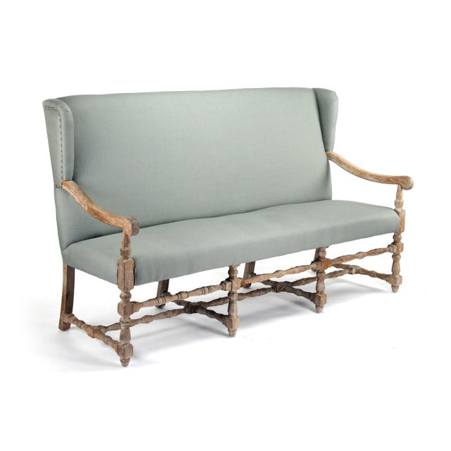 Leyland Bench in Gray For Sale - Image 4 of 7