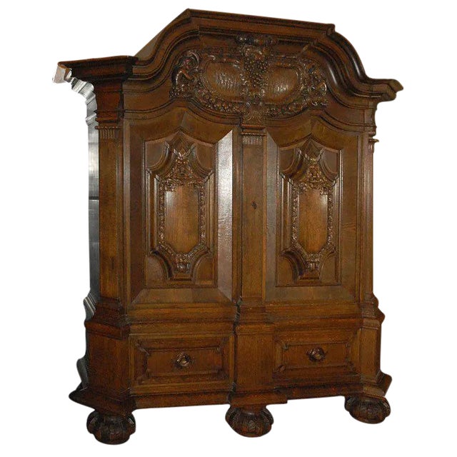 1910s Cushion Kas Two Door Cabinet For Sale