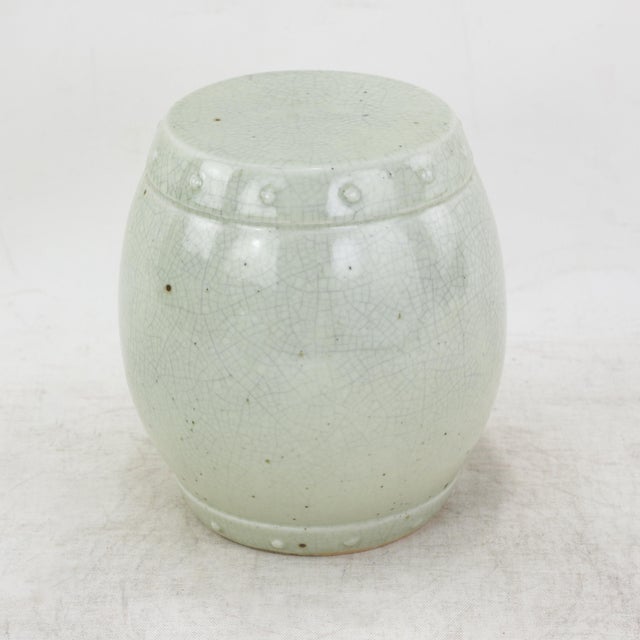 This exquisite miniature decorative accent is inspired by the traditional Chinese garden drum form, meticulously crafted...