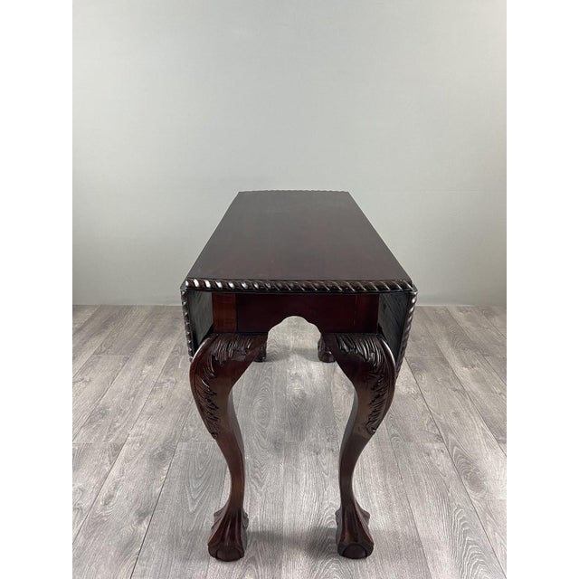 20th Century Mahogany Drop-Leaf Table For Sale - Image 9 of 12