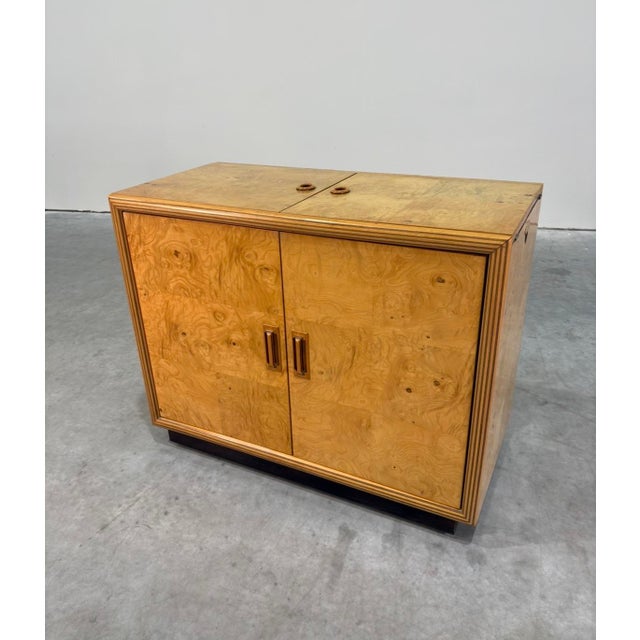 Wood Henredon Scene Two Burl Server For Sale - Image 7 of 17