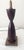 Mid-Century Modern Design Pair of Hourglass “Turned” Shaped Two-Toned Dark Lamps Excellent Condition For Sale - Image 9 of 12