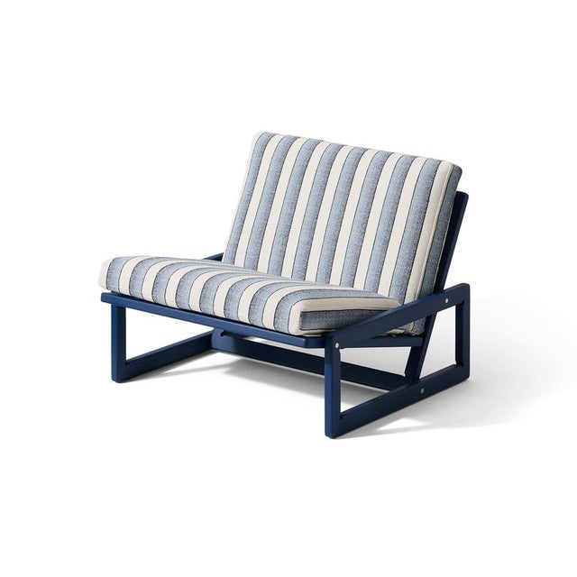 Wood Carlotta Outdoor Blue Chair by Afra & Tobia Scarpa for Cassina For Sale - Image 7 of 13