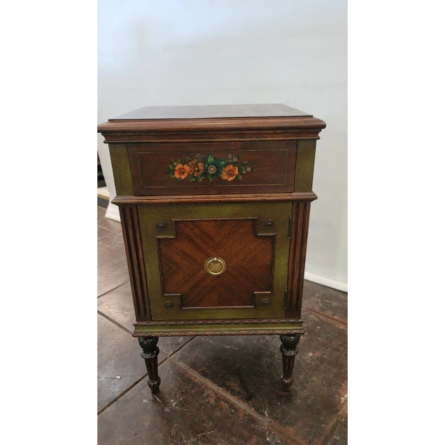 1920s Italianate Nightstand French Style Nightstand Spanish Revival Style Nightstand For Sale - Image 9 of 10