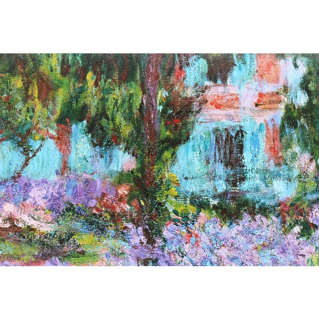 Claude Monet the Artist's Garden at Giverny Impressionist Painting Art Print For Sale - Image 12 of 18