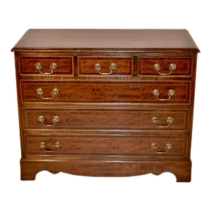 Plum Pudding Mahogany Chest, C. 1950