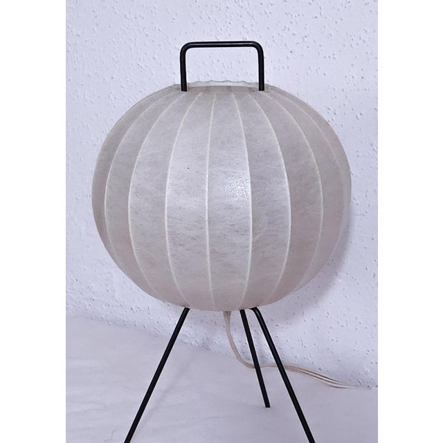 1970s Mid-Century Modern Cocoon Tripod Table Lamps from Goldkant Leuchten, 1970s, Set of 2 For Sale - Image 5 of 6