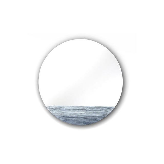 Orizzonte 1200 Silver Round Mirror by Disain1971 Dimensions: D 120 x H 2.5 cm Materials: silver, mirror / argento,...
