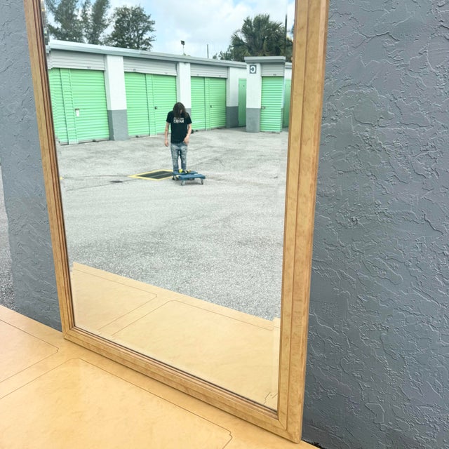Wood Vintage Chinoiserie Dresser and Mirror With Brass Accents by White Furniture For Sale - Image 7 of 12