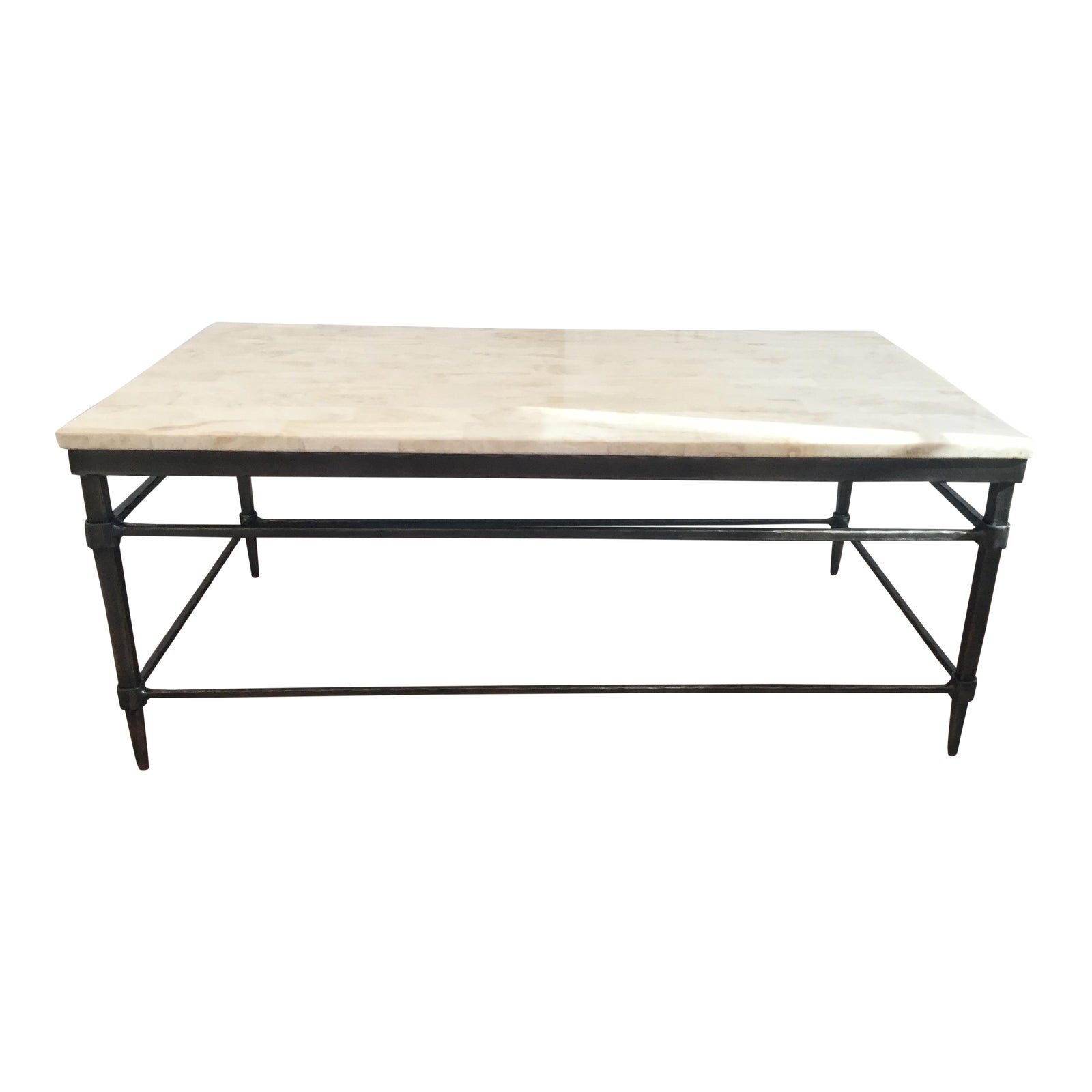 Contemporary Ethan Allen Vida Coffee Table Chairish