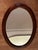 Vintage Oval Mirror in Stained Wood, 1970s For Sale - Image 17 of 17