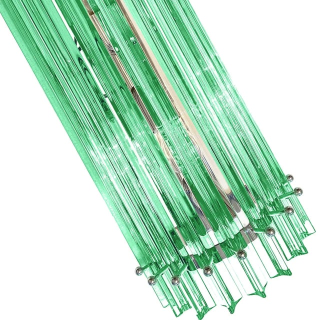 Contemporary Green “Wather Triedro” Murano Glass Wall Sconces - Lot of 4 For Sale - Image 4 of 6