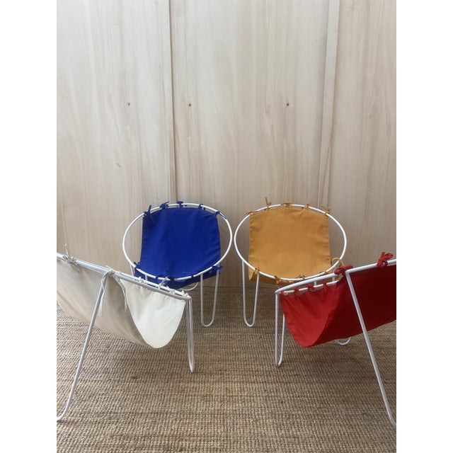Vintage French Outdoor Armchairs, 1950s, Set of 4 For Sale - Image 9 of 15
