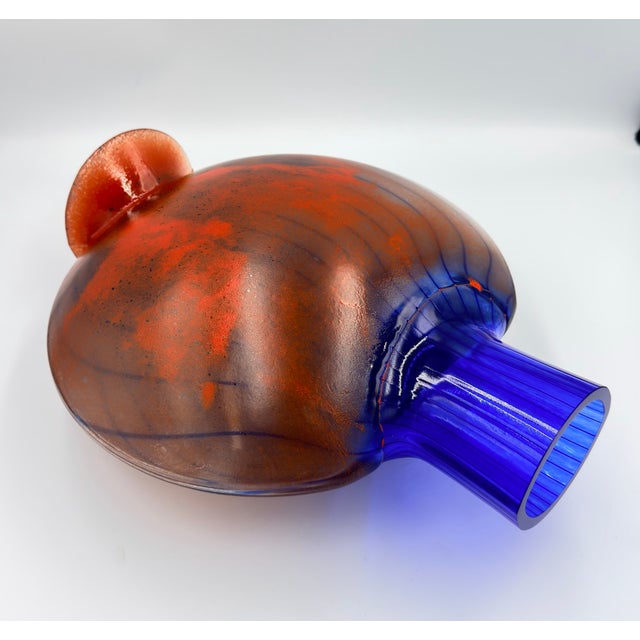 Kosta Boda Studio Art Glass by Kjell Engman Signed Vase "Bon Bon" Series #49650 For Sale In Palm Springs - Image 6 of 14