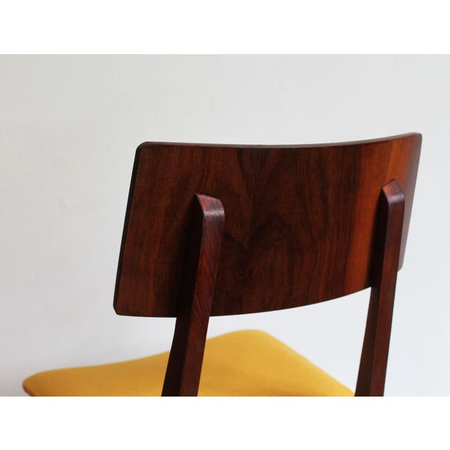 Brown Mid-Century Scandinavian-Style Dining Chair in Walnut, 1960s For Sale - Image 8 of 17