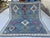 2000 - 2009 Blue Moroccan Style Tribal Rug 8x9 For Sale - Image 5 of 7