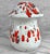 Vintage 1970s White & Red Drip Glazed Mushroom Ashtray For Sale - Image 6 of 9