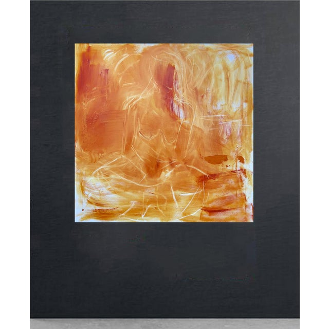 2020s Figure in Amber — 48x48 For Sale - Image 5 of 5