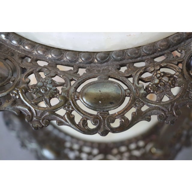 Brass & Onyx Victorian Tiered Stand For Sale - Image 9 of 10