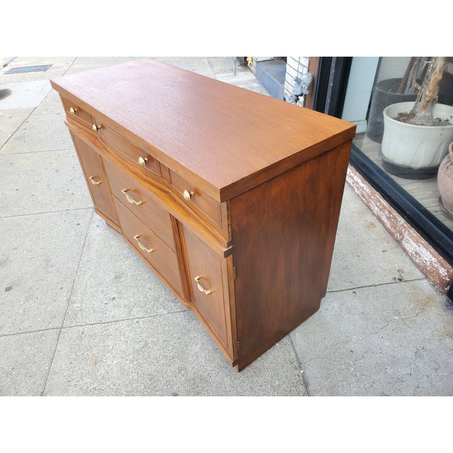 Vintage Oak Server For Sale In Los Angeles - Image 6 of 12