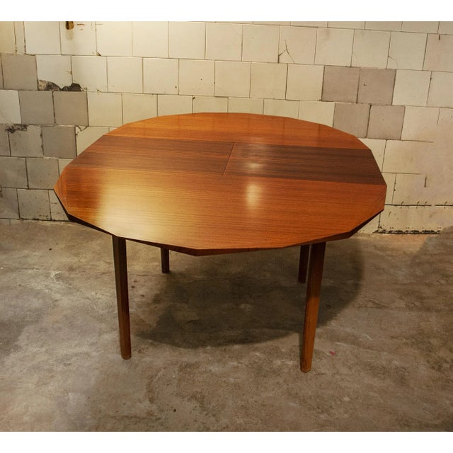 Mid-Century Modern Rosewood and Walnut Dining Table, 1960s For Sale - Image 3 of 11