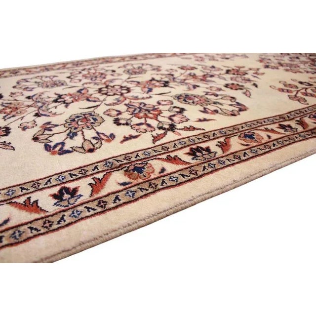 Middle Eastern Hand-Knotted Saroug Runner Rug For Sale - Image 10 of 11