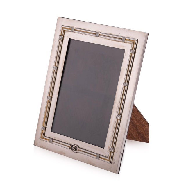 Vintage Italian Silver Plated-Photograph Frame from Gucci, 1920s For Sale - Image 10 of 10