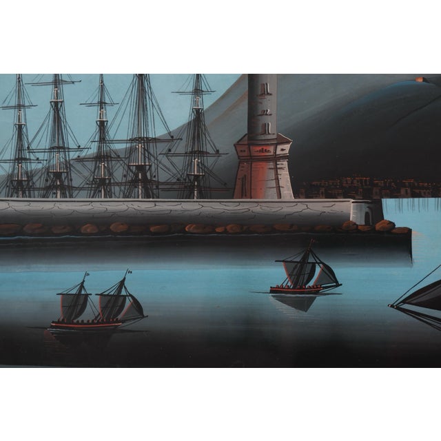 Late 19th Century 19thC Italian School Gouche on Paper “Eruzione Del 1872” For Sale - Image 5 of 7