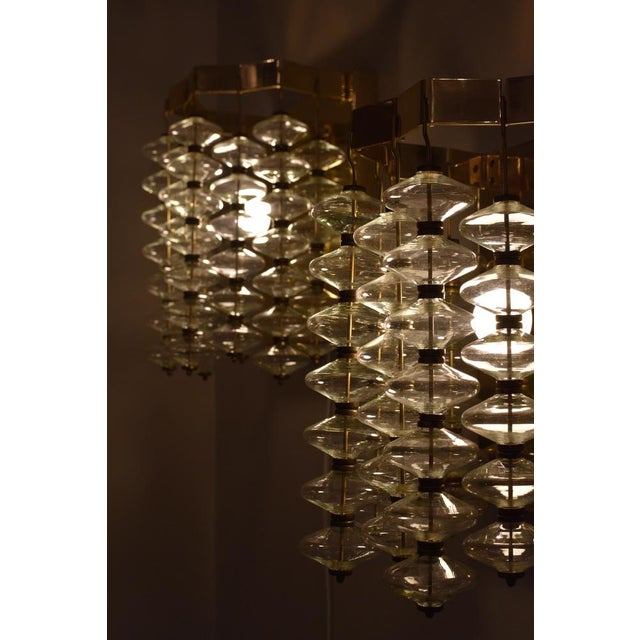 Gold Estrella V-258 Wall Lamp by Hans-Agne Jakobsson for Markaryd, Set of 2 For Sale - Image 8 of 14