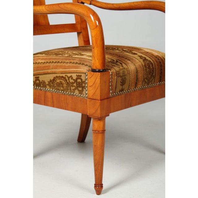 Antique Biedermeier Armchair, 1830s For Sale - Image 4 of 12