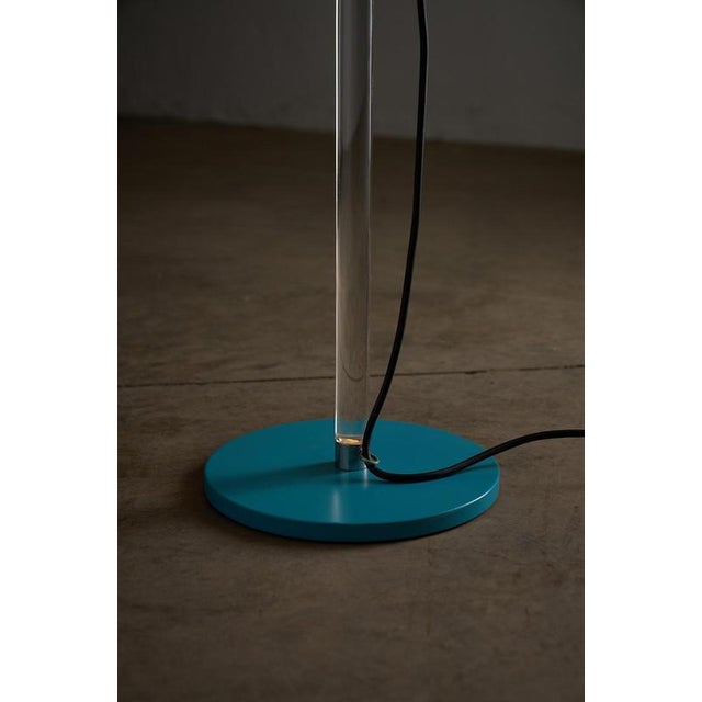 Space Age Turquoise Acrylic Glass Floor Lamp attributed to Cosack, 1970s For Sale - Image 4 of 11
