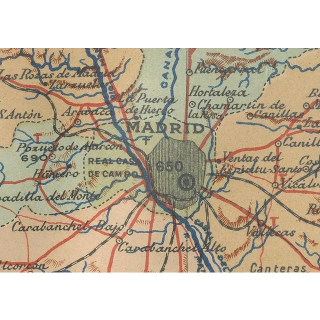 Historical Map of Spains Capital Province, 1901 For Sale - Image 3 of 6