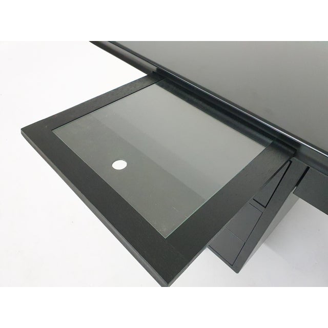 Large Black Wooden Executive Desk, 1960s For Sale - Image 16 of 18
