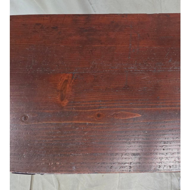Antique Early 1900s Meiji Period Japanese Pine/Elm Tansu Chest With Iron Hardware For Sale - Image 11 of 16
