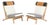 C. 1960's Hans J. Wegner Denmark "Getama" Lounge Chairs - A Pair (Restored) For Sale