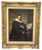 J Gaston, Portrait of Don Gianni Cononico, Head of Catholic Church, Palermo, 20th Century, Oil on Board, Framed For Sale