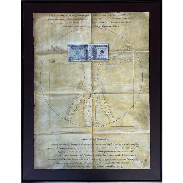 Monumental Painting After Roman Vitruvius 1stC Bc Writings, Mixed Media For Sale