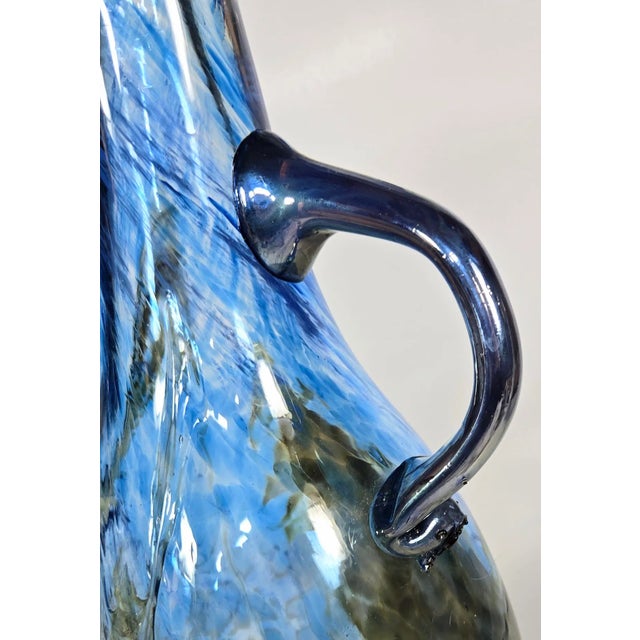 Glass Coastal Witch Glass Jug For Sale - Image 7 of 18