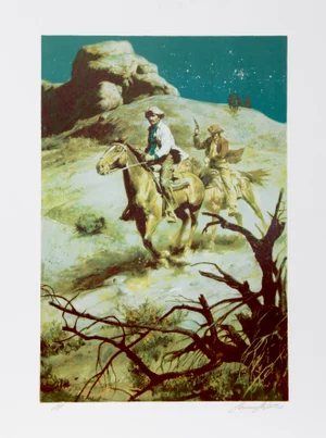 Shannon Stirnweis Lithograph - Night Chase